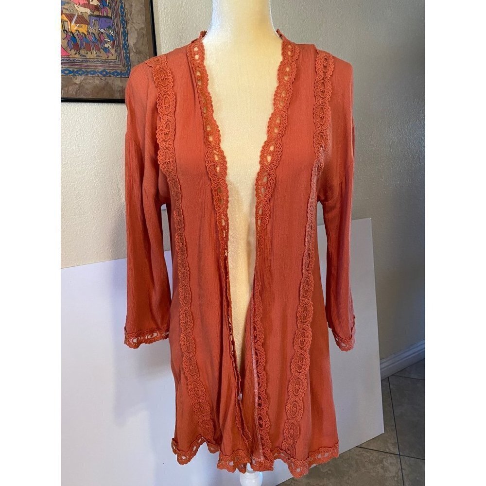 Socialite Lace Cardigan Cover Up Boho, Women's Size XS